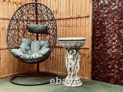 Hamac Relaxant De Patio Relaxant De Chaise De Balancement D’oeuf De Jardin De Rotin Avec Des Coussins