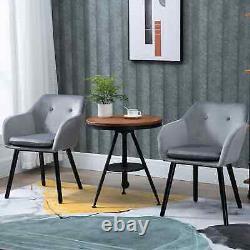 Les chaises de salle à manger modernes Itzcominghome 2 en velours gris