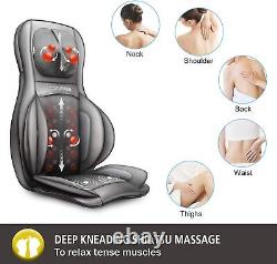 Masseur Shiatsu pour le dos avec chaleur - Chaise de massage à pétrissage en profondeur