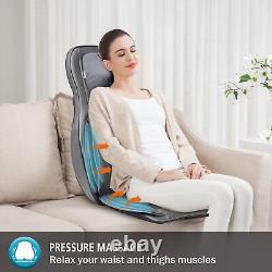 Masseur Shiatsu pour le dos avec chaleur - Chaise de massage à pétrissage en profondeur