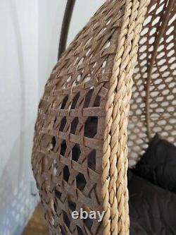 Rattan Garden Egg Chaise Suspendu Swing Cocoon Patio Extérieur Gris/brun/ Wicker