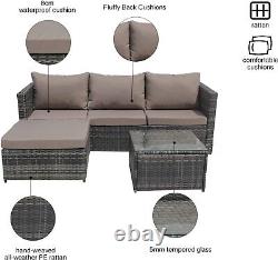 Sfs066 Rattan Garden Meubles Corner Canapé Lounge Set In/outdoor Extra Wide
