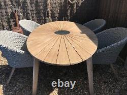 Sol John Lewis Ecalyptus Garden Table Et Quatre Chaises Aucune Cushion