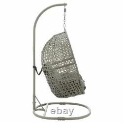 Suspension Cocoon Egg Chaise Jardin Swing 1/2 Personne Hammock Coussins Amovibles Royaume-uni