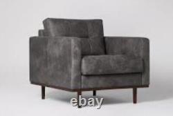 Swoon Berlin Canapé/chaise De Remplacement Siège Coussin Manhattan Grey Leather