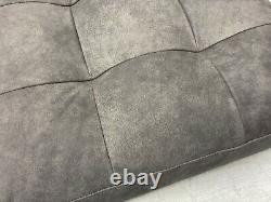 Swoon Berlin Canapé/chaise De Remplacement Siège Coussin Manhattan Grey Leather