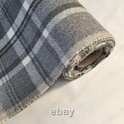 Tissu d'ameublement en tartan Skye en laine épaisse de qualité, idéal pour rideaux et canapés, designeur.
