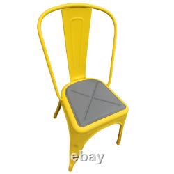 Véritables chaises Tolix A pour salle à manger + bureau avec marque du fabricant résistant aux intempéries