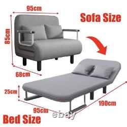 XL Double Folding 5 Position Convertible Sleeper Armchair Chair Sofa Bed NEW
<br/>   <br/>Translation: XL Double Pliant 5 Positions Convertible Dormeuse Fauteuil Canapé-Lit NEUF